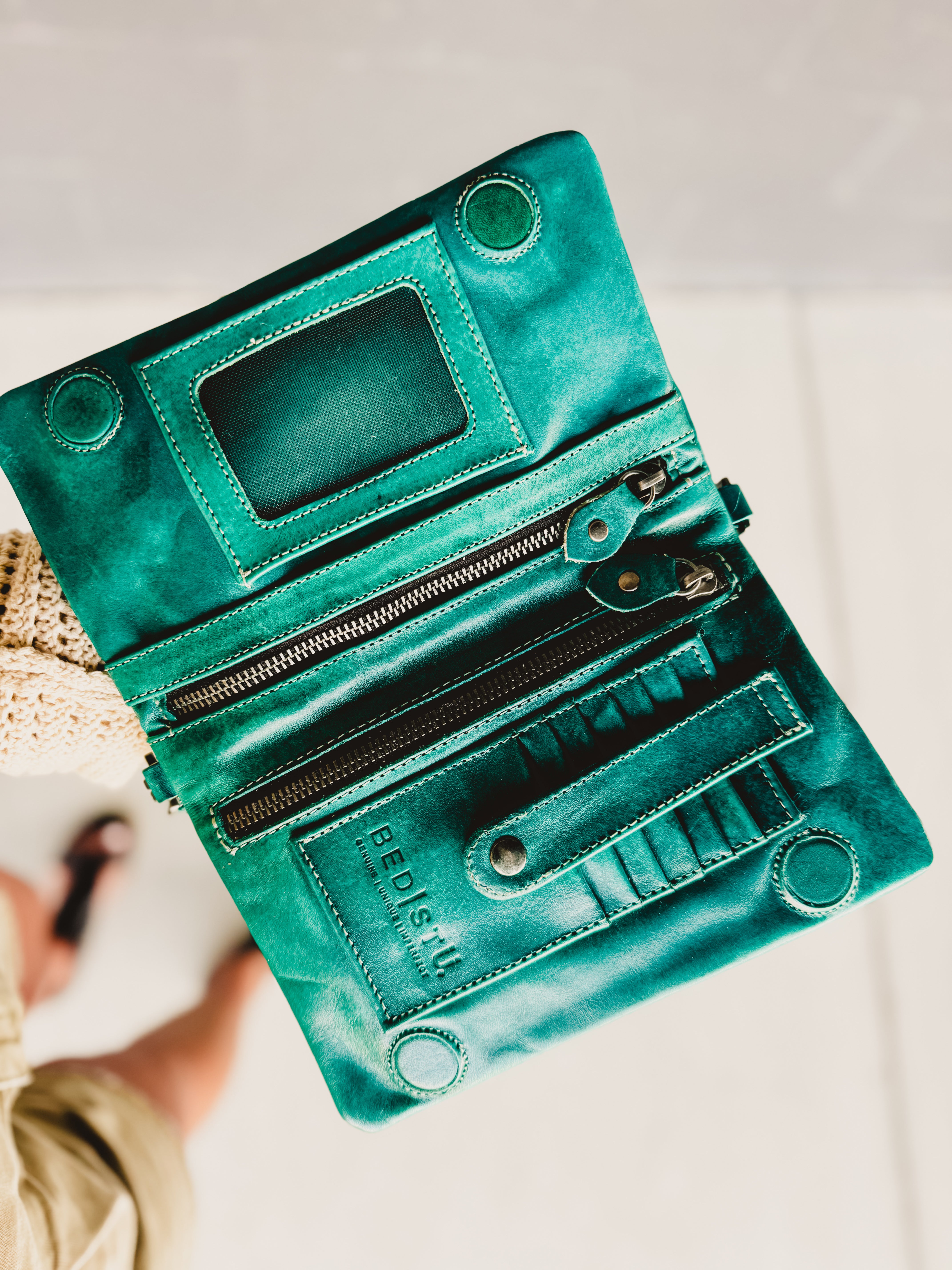 BedStu Cadence Crossbody - Arctic Teal Driftwood - Lace and Grace Boutique