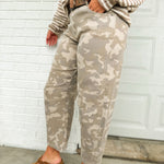 Hidden Sammie Cropped Barrel Jeans - Tan Camo - Lace and Grace Boutique