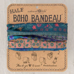Natural Half Boho Bandeau - Folk Floral Border - Lace and Grace Boutique