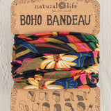 Boho Bandeau by Natural Life - Black Tropical