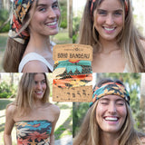 Natural Life Boho Bandeau - Blue Coral Cream