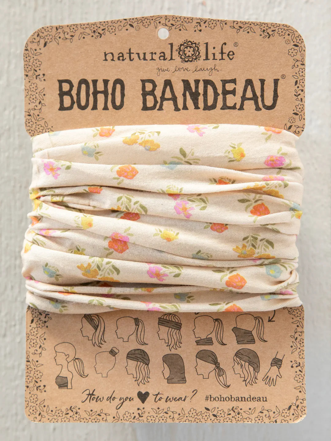 Natural Life Boho Bandeau - Pastel Floral - Lace and Grace Boutique