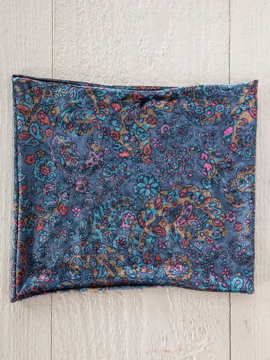 Natural Life Velvet Boho Bandeau - Retro Paisley Navy - Lace and Grace Boutique