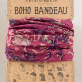 Natural Life Boho Bandeau - Mauve India Vines - Lace and Grace Boutique