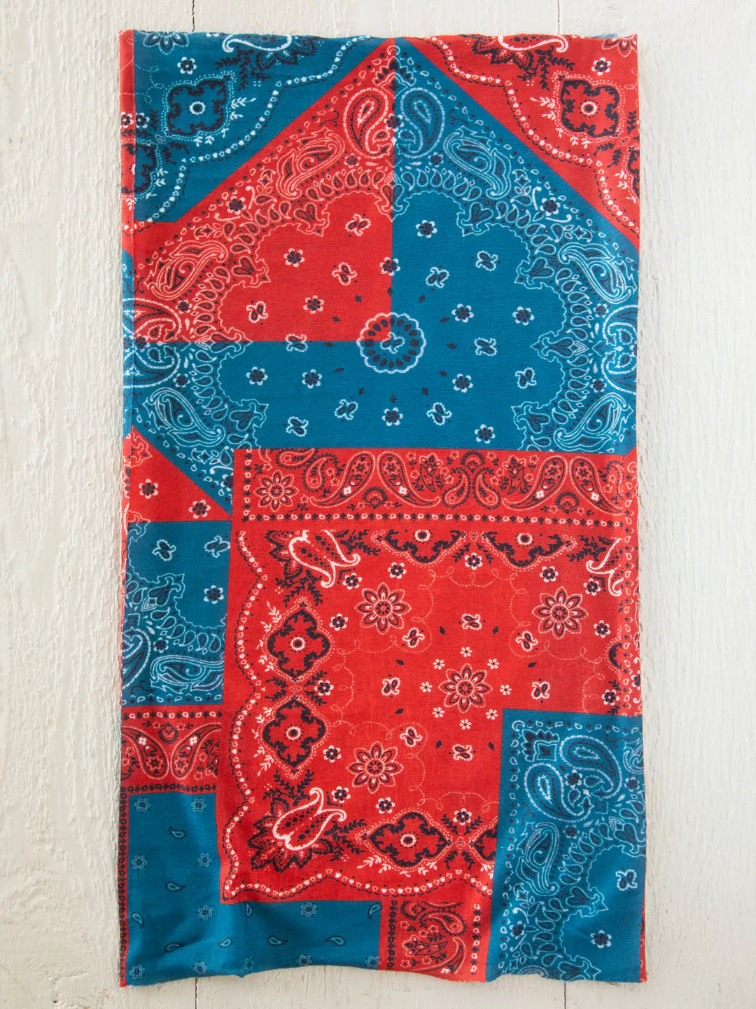 Natural Life Boho Bandeau - Bandana Patchwork Red - Lace and Grace Boutique