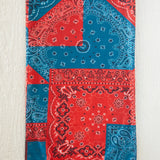 Natural Life Boho Bandeau - Bandana Patchwork Red - Lace and Grace Boutique