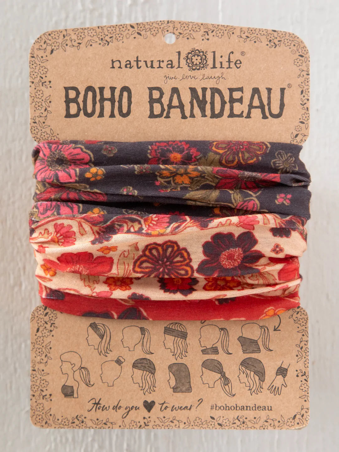 Natural Life Boho Bandeau - Stella Blooms Tan - Lace and Grace Boutique