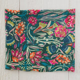 Natural Life Half Boho Bandeau - Green Painterly Vines