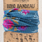 Natural Life Boho Bandeau - Block Stamp Indigo