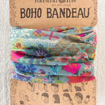 Natural Life Boho Bandeau - Blue Garden Patchwork - Lace and Grace Boutique