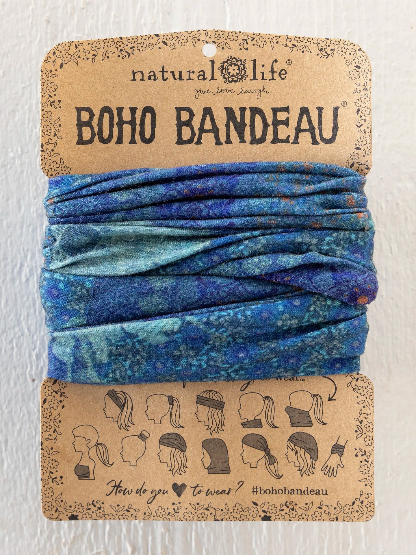 Natural Life Boho Bandeau - Navy Patchwork - Lace and Grace Boutique