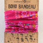 Natural Life Boho Bandeau - Merlot Floral Bandana - Lace and Grace Boutique