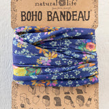 Natural Life Boho Bandeau - Tropic Bandana Navy - Lace and Grace Boutique