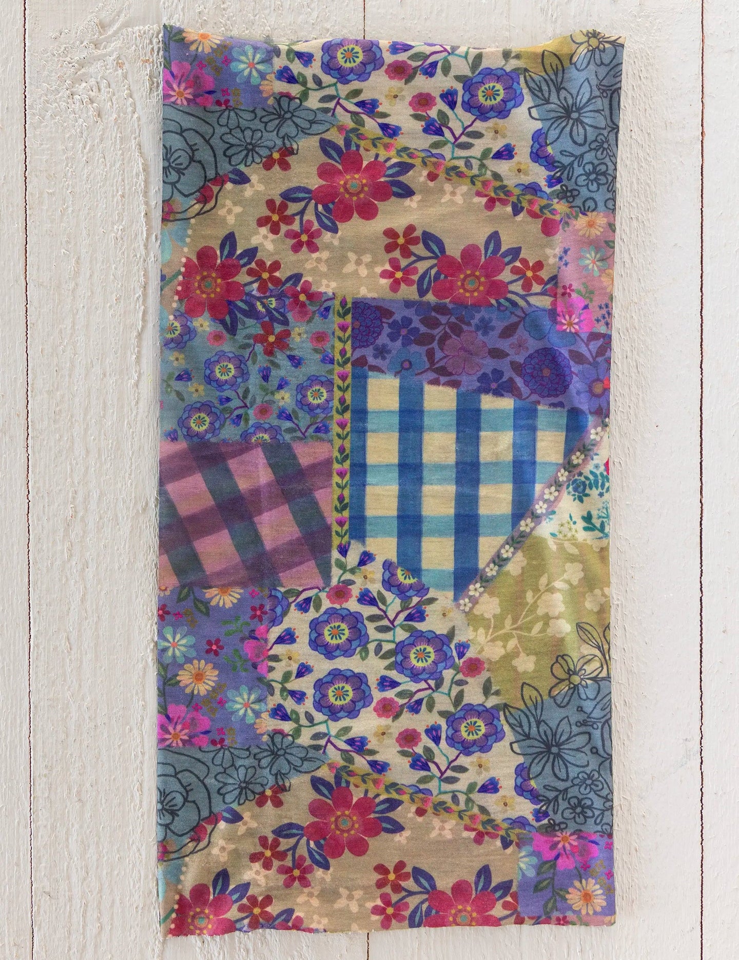Natural Life Boho Bandeau - Gingham Floral Patchwork - Lace and Grace Boutique