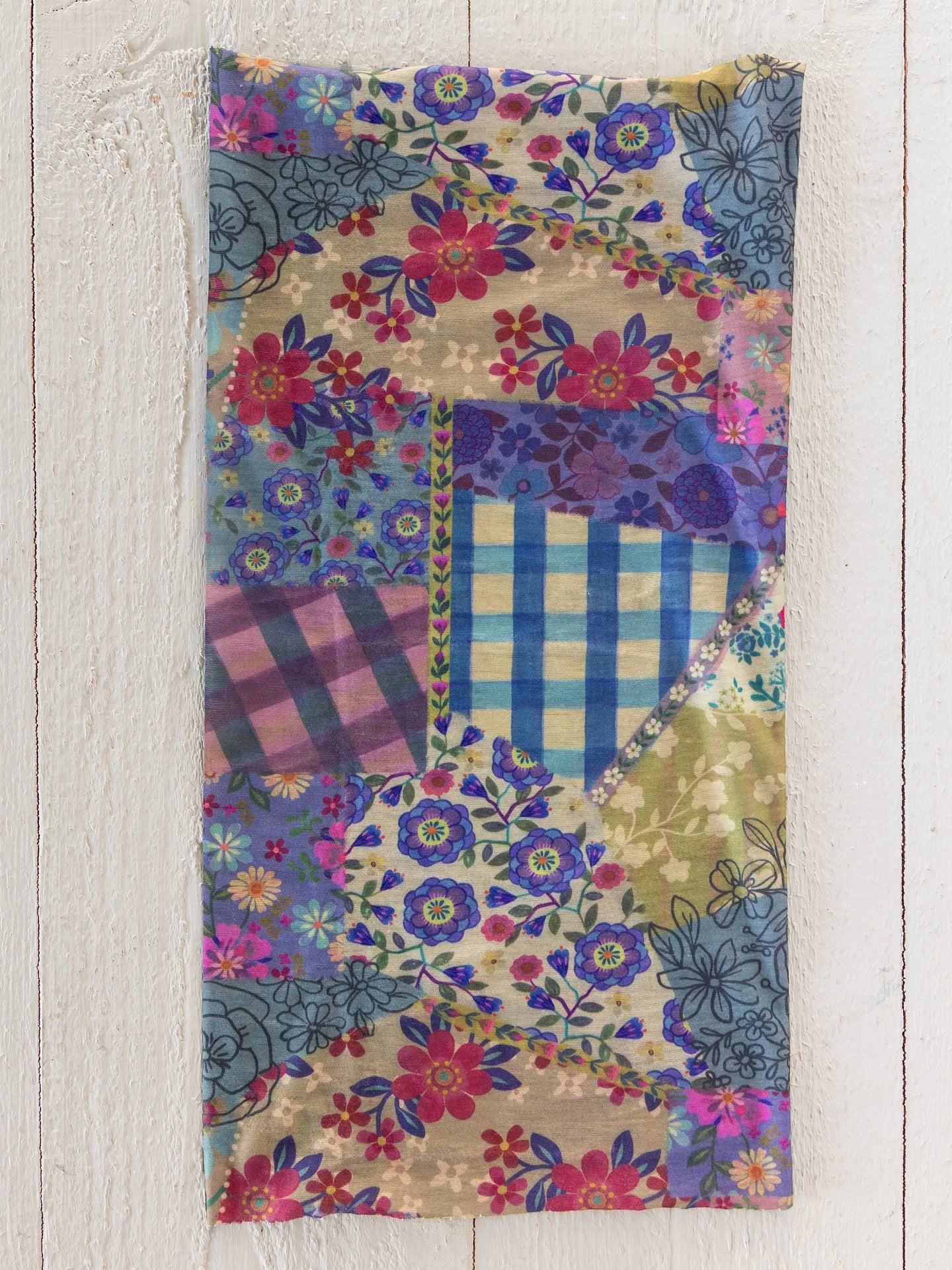 Natural Life Boho Bandeau - Gingham Floral Patchwork - Lace and Grace Boutique