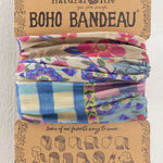 Natural Life Boho Bandeau - Gingham Floral Patchwork - Lace and Grace Boutique