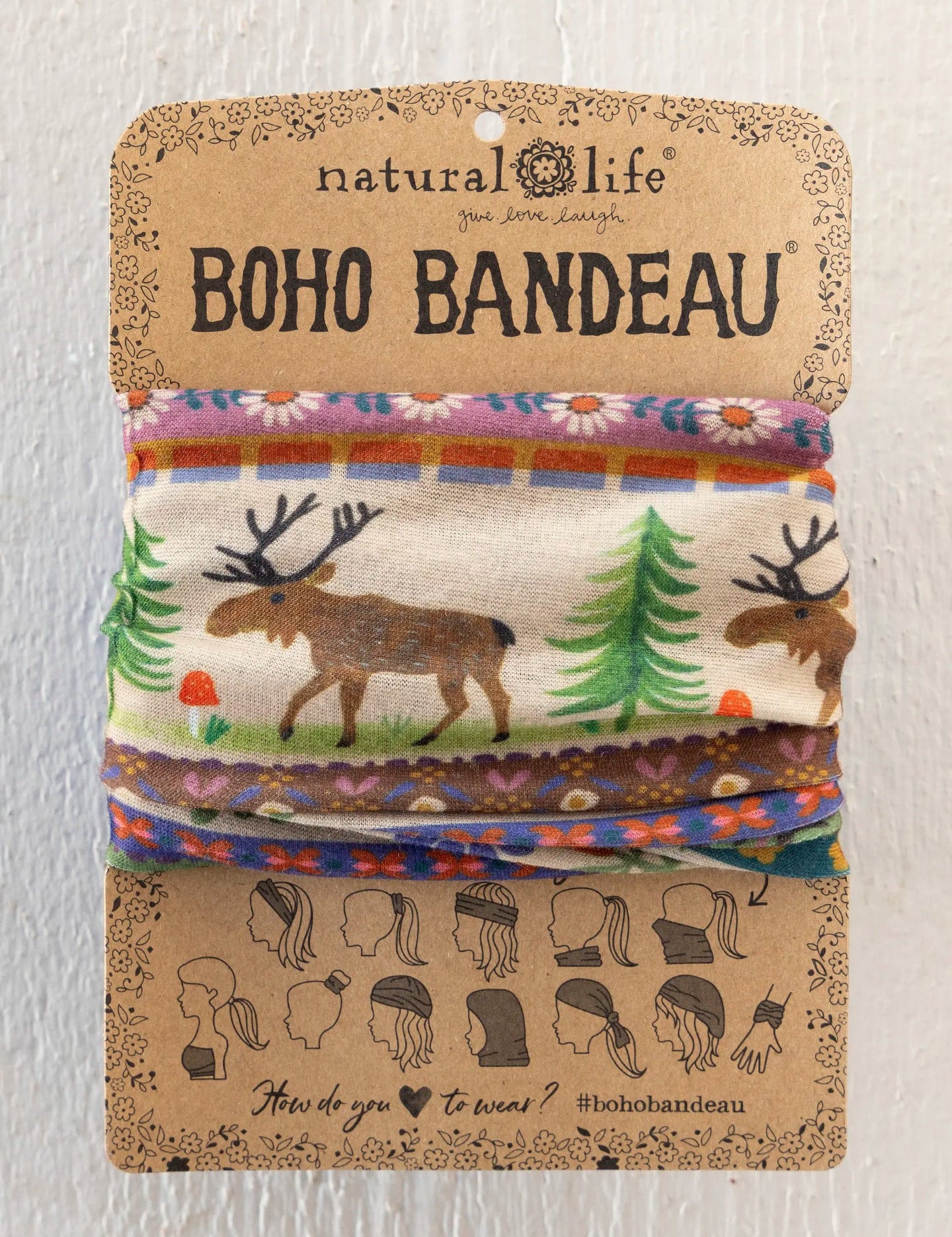 Natural Life Boho Bandeau - Moose Borders - Lace and Grace Boutique