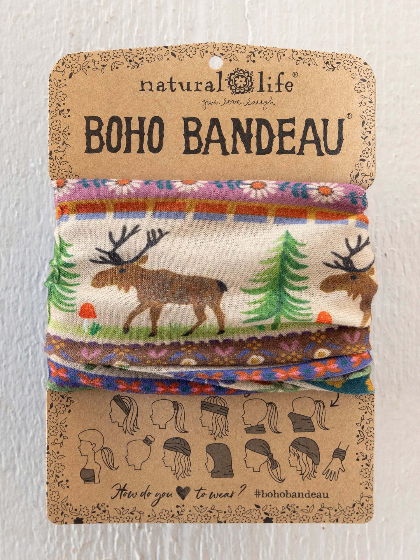 Natural Life Boho Bandeau - Moose Borders - Lace and Grace Boutique