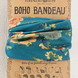 Natural Life Boho Bandeau - Teal Orange Clusters