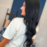 Dilly Dallying Graphic Tee - Ivory - Lace and Grace Boutique