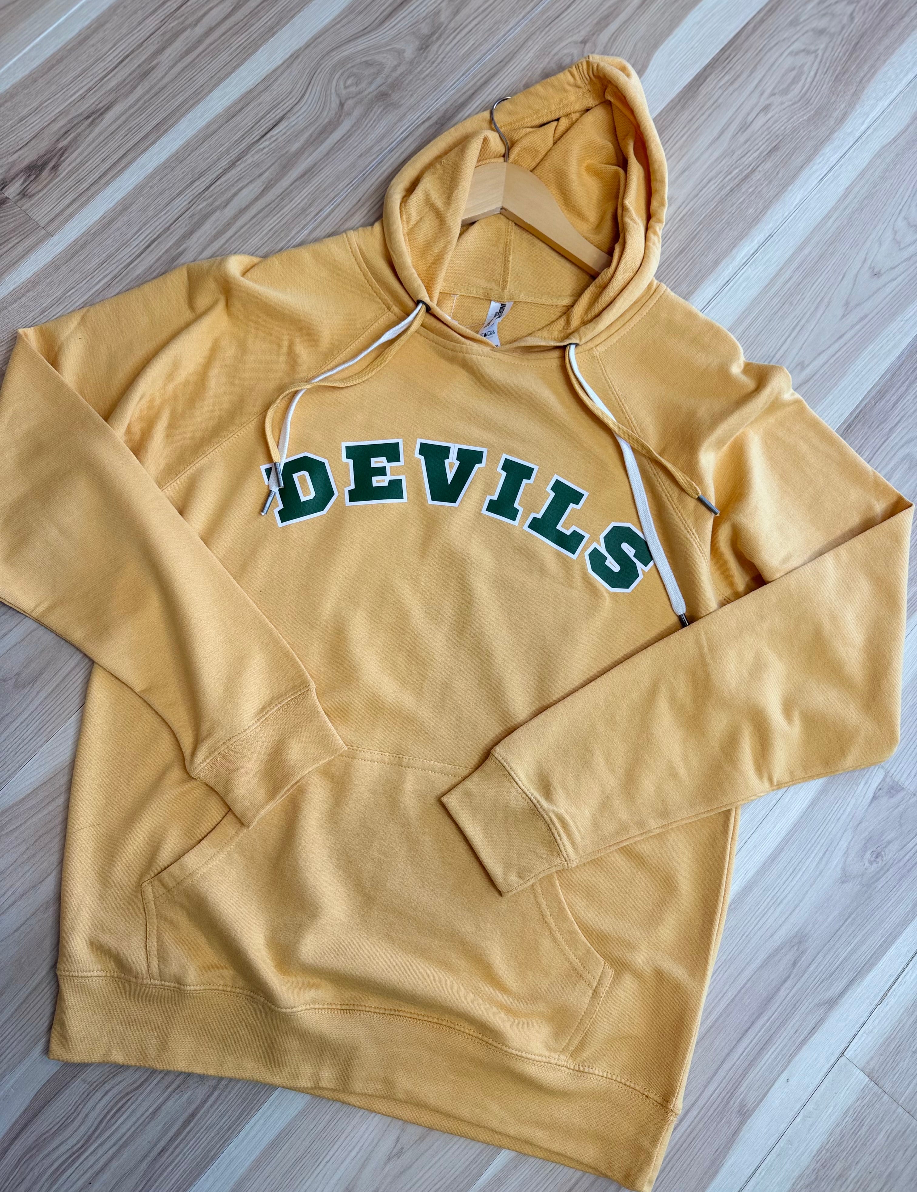 Devils Hoodie - Gold - Lace and Grace Boutique