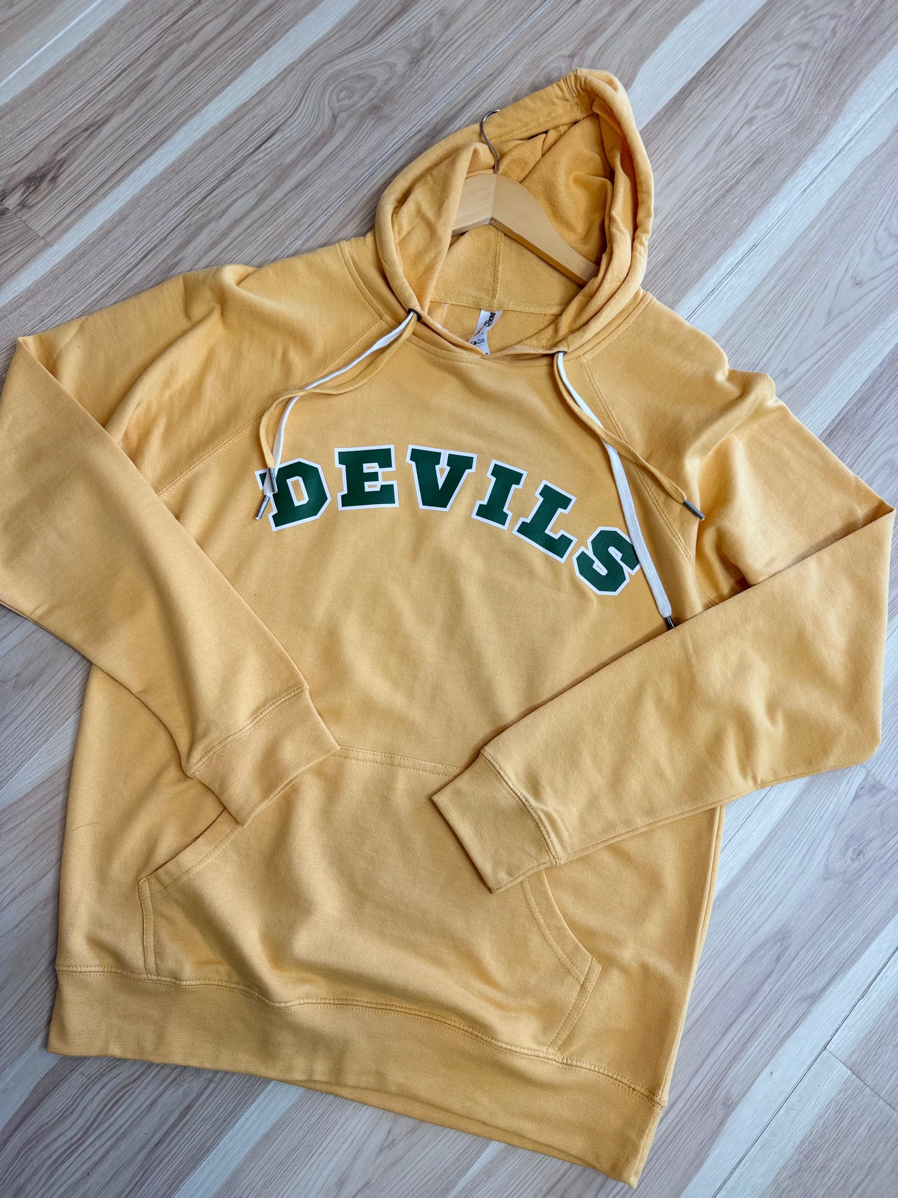 Devils Hoodie - Gold - Lace and Grace Boutique