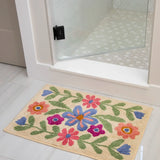 Natural Life Tufted Cotton Bath Mat - Floral Vines