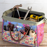 Natural Life Zip Up Tool Bag - Blue Enchanted Wildflowers - Lace and Grace Boutique