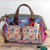 Natural Life Zip Up Tool Bag - Blue Enchanted Wildflowers - Lace and Grace Boutique