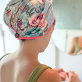 Natural Life Microfiber Hair Towel Wrap - Flea Market Flora - Lace and Grace Boutique