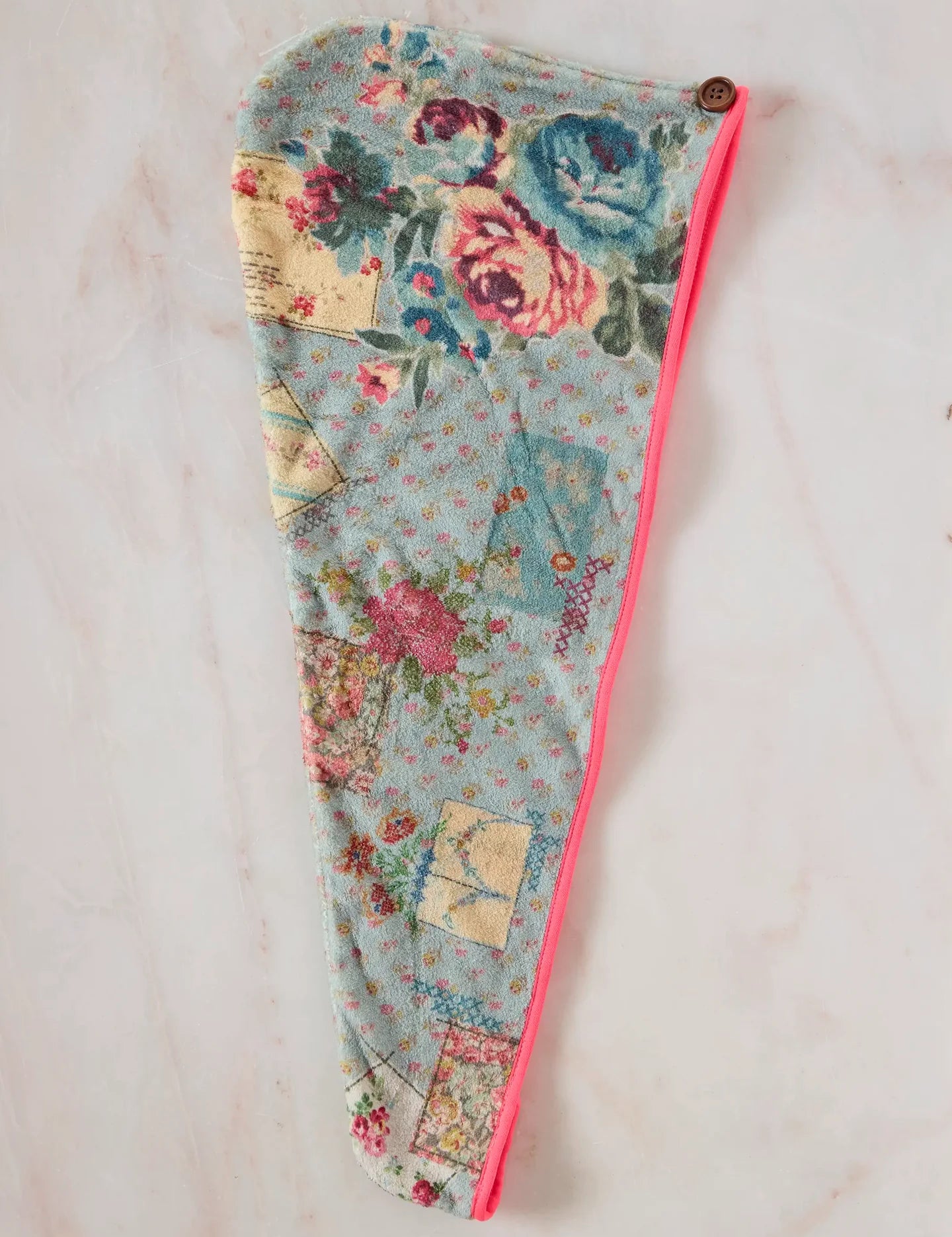 Natural Life Microfiber Hair Towel Wrap - Flea Market Flora - Lace and Grace Boutique