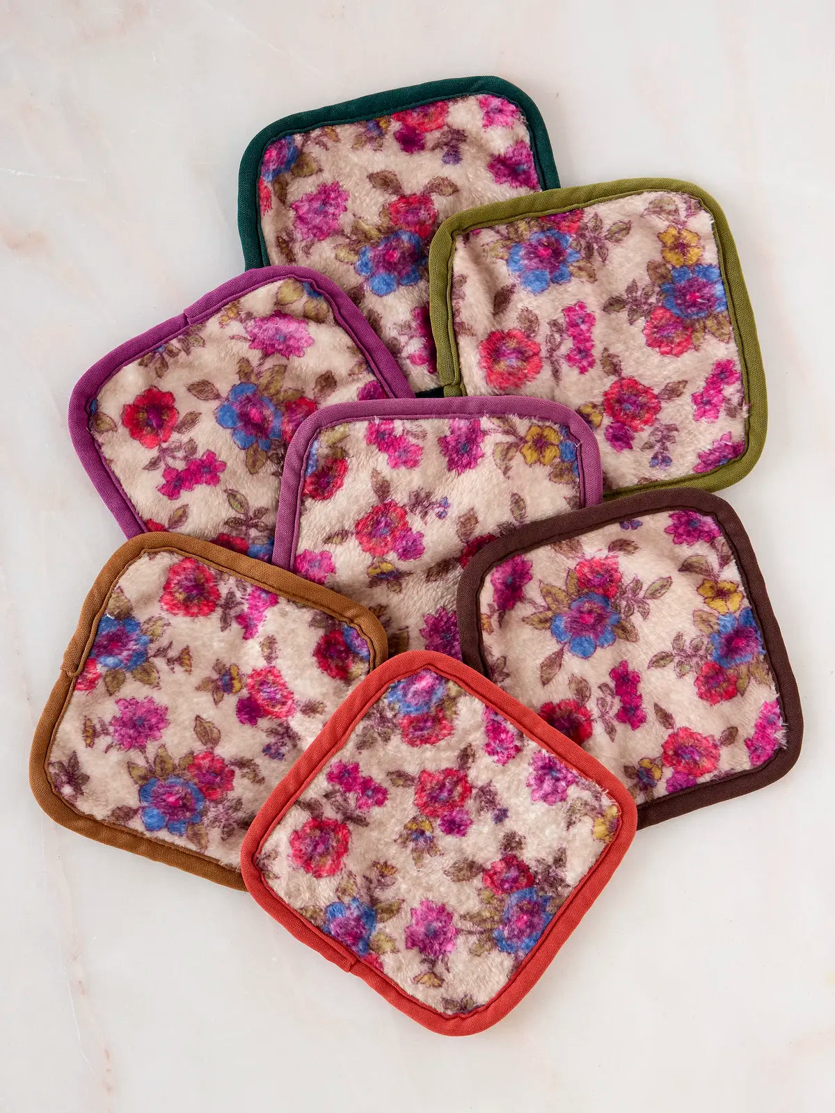Natural Life Makeup Removing Cloths Set - Folk Quilt Patchwork Cream - Lace and Grace Boutique
