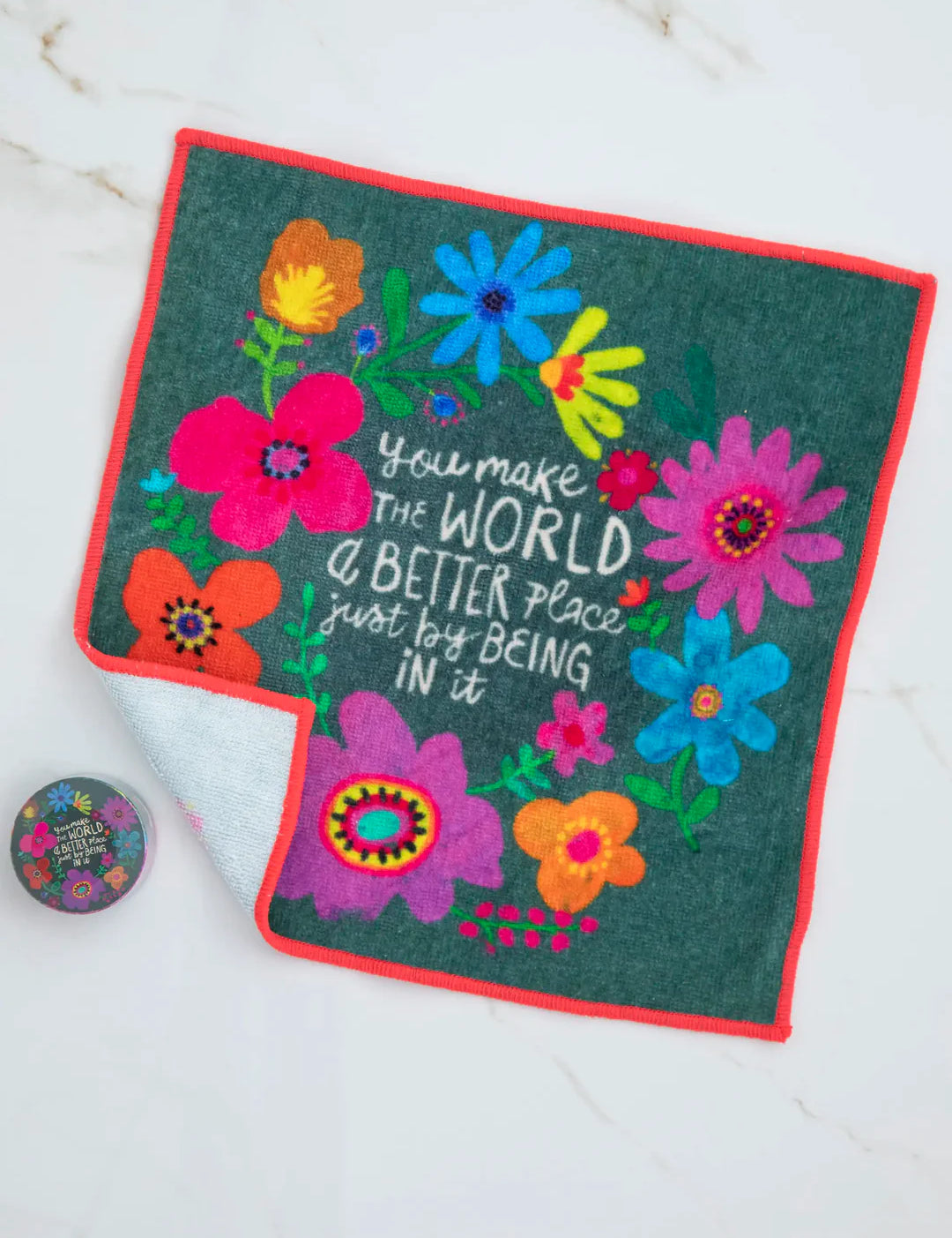 Natural Life So Soft Washcloth - You Make The World a Better Place - Lace and Grace Boutique