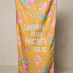 Natural Life Double-Sided Beach Towel - Sunshine Is My Favorite - Lace and Grace Boutique