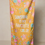 Natural Life Double-Sided Beach Towel - Sunshine Is My Favorite - Lace and Grace Boutique