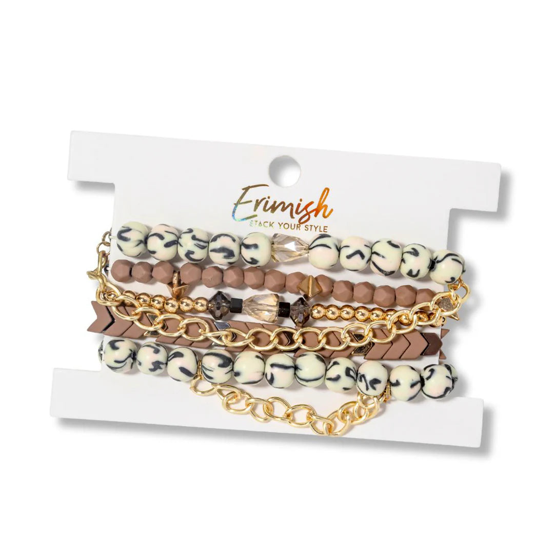 Erimish Blacklist Bracelet Stack - Neutral - Lace and Grace Boutique