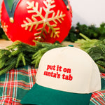 Put It On Santa's Tab embroidered two-tone baseball cap.