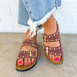Birkenstock Arizona Rivets Suede Leather Sandal - Pepper