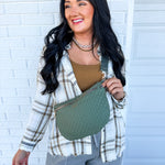 Kedzie Terrace Woven Crossbody - Green - Lace and Grace Boutique