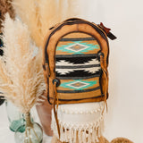 American Darling Saddle Blanket Backpack with Fringe