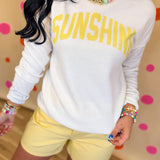 Sunshine Mineral Washed Sweatshirt - White