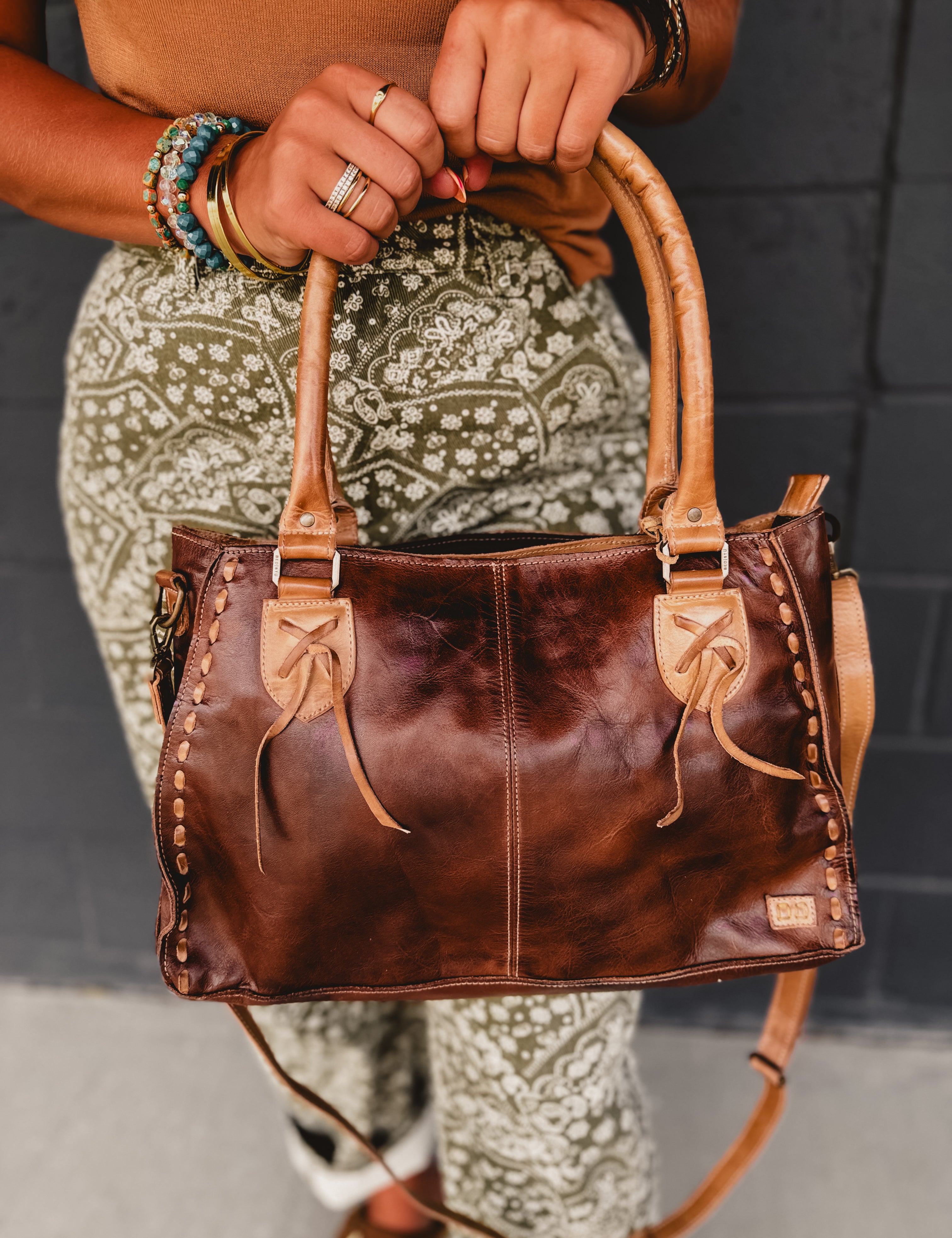 BedStu Rockababy Bag - Teak Oats Rustic - Lace and Grace Boutique