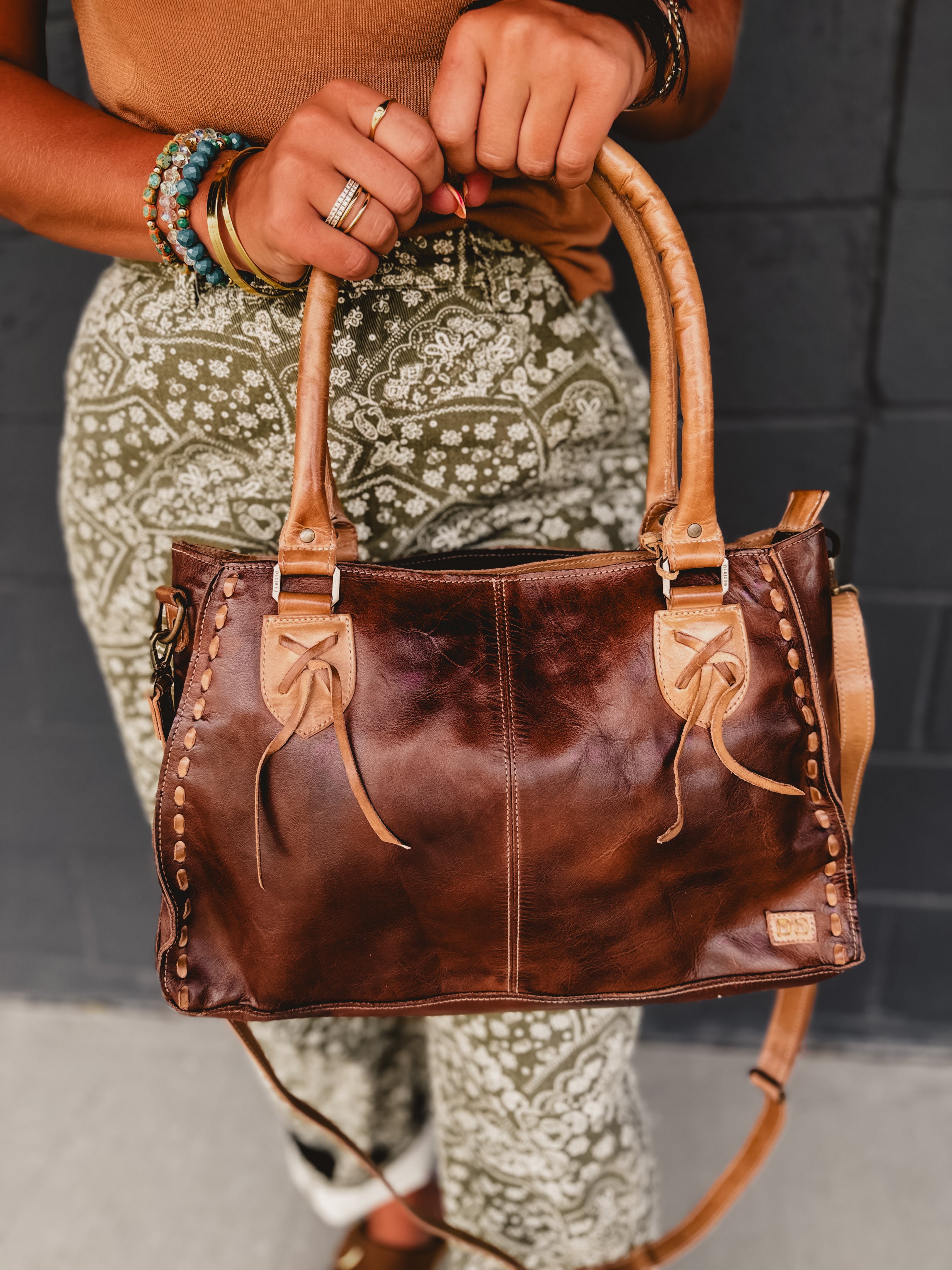 BedStu Rockababy Bag - Teak Oats Rustic - Lace and Grace Boutique
