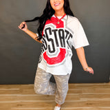 Ohio State Logo Oversized Tee - White