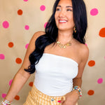 Basic Knit Tube Top - Off White - Lace and Grace Boutique