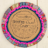 Natural Life Steering Wheel Cover - Patchwork - Lace and Grace Boutique
