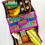 Natural Life Car Trunk Organizer - Navy Folk Flower - Lace and Grace Boutique