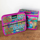 Natural Life Car Trunk Organizer - Navy Folk Flower - Lace and Grace Boutique