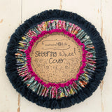 Natural Life Velvet Steering Wheel Cover - Green Painterly Vines - Lace and Grace Boutique