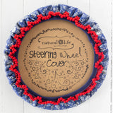 Natural Life Steering Wheel Cover - Diamond Bandana Navy - Lace and Grace Boutique